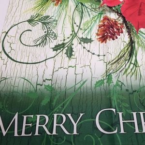 Christmas House Flag EUC